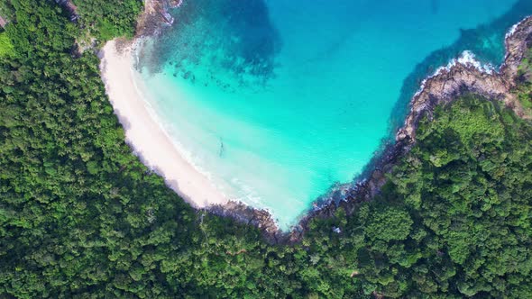 Phuket sea Amazing beach Aerial view of Tropical beach sea in the beautiful Phuket island alt