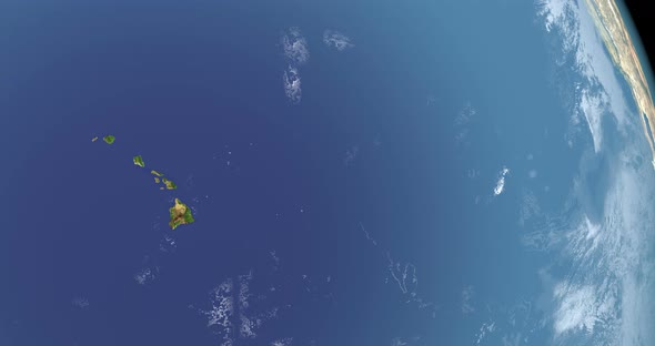 Hawaiian Islands in Planet Earth alt