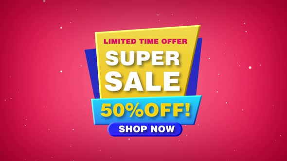 Super Sale Shop Now 50% Off Limited Time Offer 4k 60fps Looped
