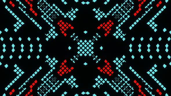 VJ Loop Animation of Pixel Mosaic Ver07