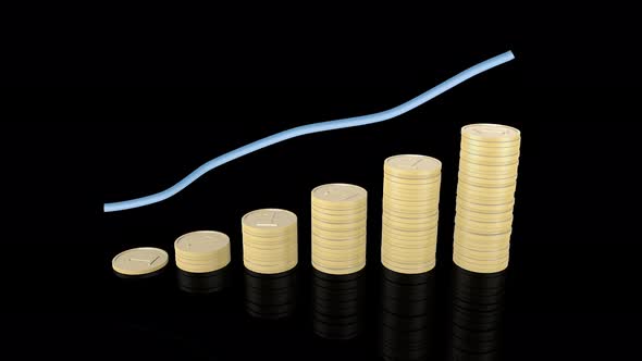 Revenue growth increasing graph. alt