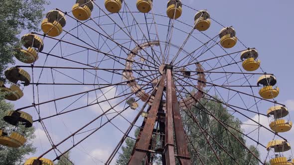 Ferris Wheel in The City of Pripyat. Chernobyl Nuclear Disaster