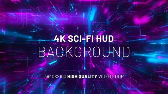 Cyber Sci-Fi 4K Hud Background, Motion Graphics | VideoHive