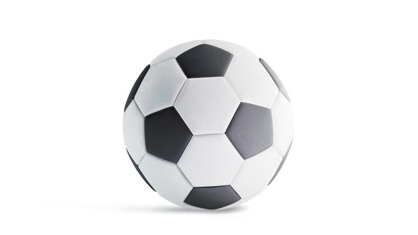 Download Blank Blank And White Classic Soccer Ball Mockup Looped Rotation By Rebrandy