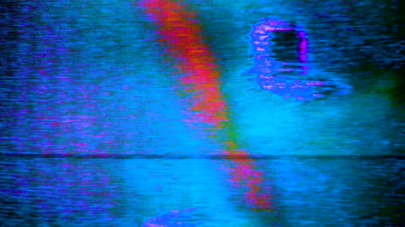 Analog TV signal is distorted and flashing.