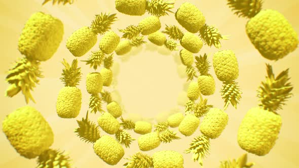 Pineapple Tunnel | Summer Background alt