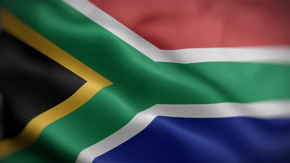 South African Flag Front