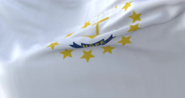 Flag of American State of Rhode Island alt