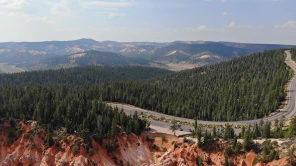 Panorama on Zion Canyon National Park, Utah, United States alt