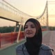 Fit Muslim Woman Wearing Hijab on Morning Jogging - VideoHive Item for Sale
