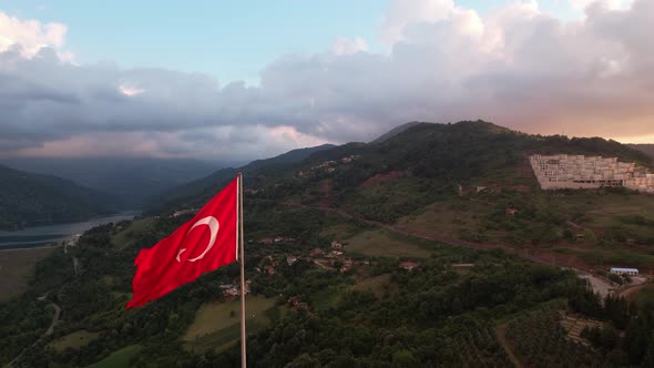 Aerial Turkish Flag alt