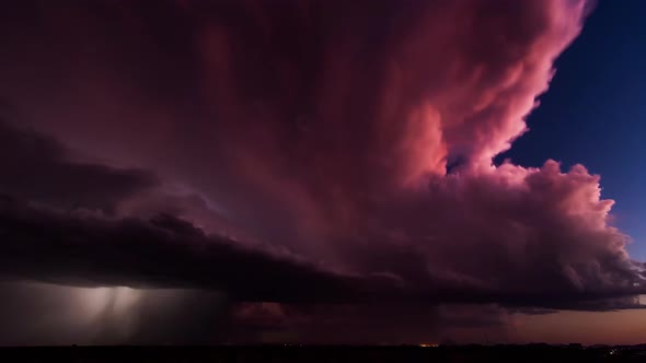 Spectacular Thunderstorm Lightning Strikes Dark Night (30)