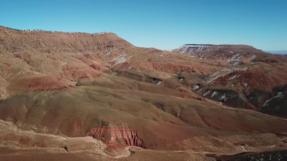 Aerial Landscape of Atlas Mountains in Morocco alt