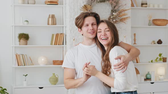 Caucasian Married Couple Family Spouse Young Beautiful Woman Girl Wife Girlfriend and Millennial Man alt