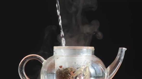 Boiling Water Jet And Teapot