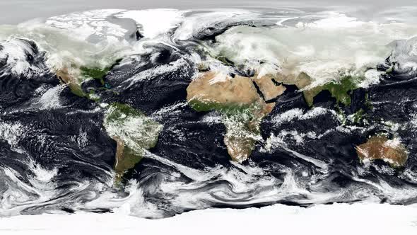 Map of precipitation on Earth planet alt