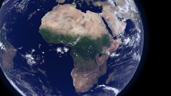 Earth View - Africa - Alpha Channel FullHD