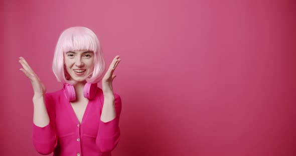 An Extremely Happy and Excited Woman Celebrating Great News alt