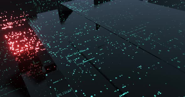 Abstract Computer programming motion graphic background. alt