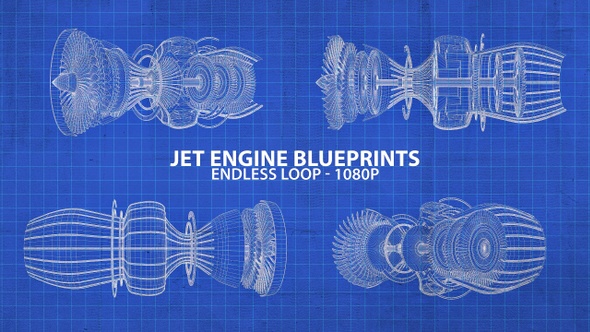 Inside Jet Engine Blueprints
