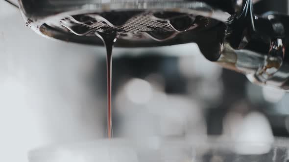 Espresso Pouring Closeup