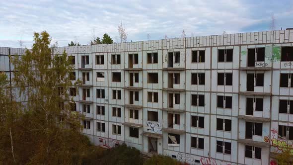 Super Secret Soviet Abandoned Military Ghost Town Irbene in Latvia.  alt