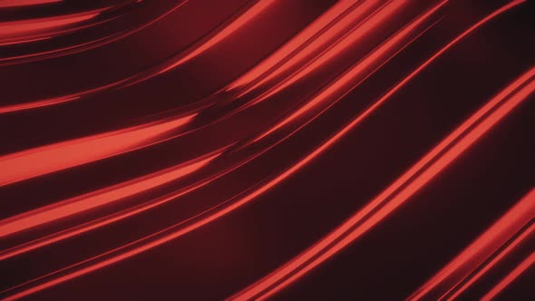 Red Glow Wavy Lines