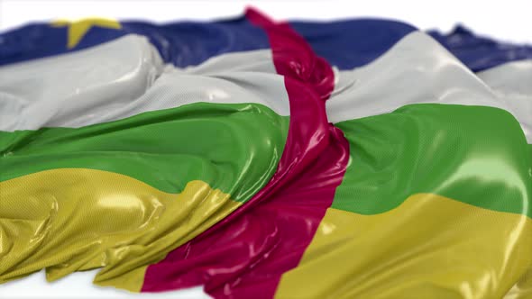 Central African Republic Flag On A White Chalkboard  alt