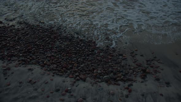 Waves on a Beach of Stones