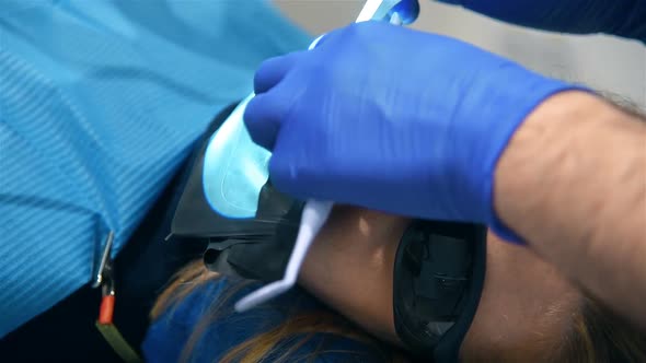 Dentist Perform Dental Implantation Operation