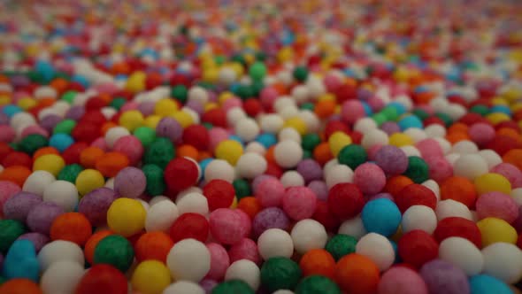 Colorful Macro Confectionery Sprinkles Motion Background
