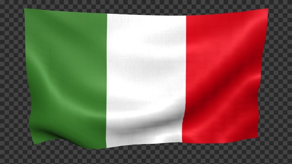 Italy Flag Waving Looped alt