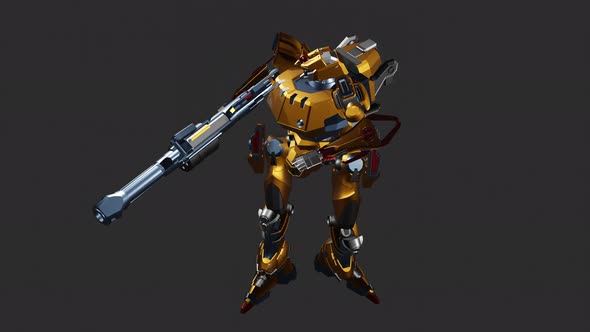 Robot in action with Look Over Shoulder style