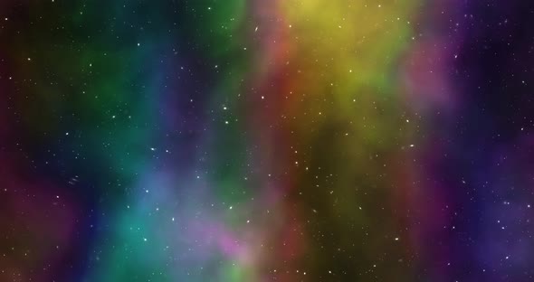 Abstract colorful space illustration