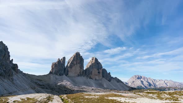 Sunny Mountain View over the Italian Alps