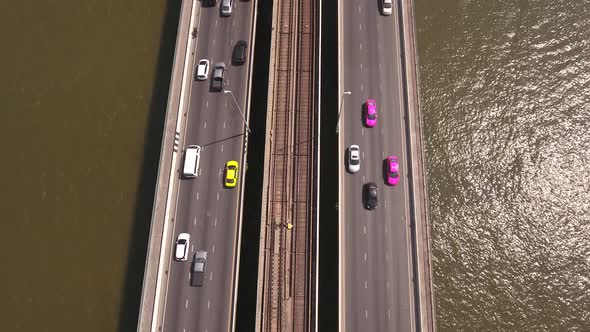 Traffic On Busy Bridge