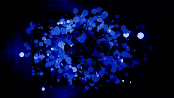 Balls Like Leds Hang in Air and Light Up and Go Out alt