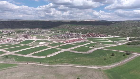 Land Development and Urban City Planning in New Suburban Complex with Developing Infrastructure alt