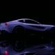 White Luxury Sports Car Speeding In The Dark - VideoHive Item for Sale