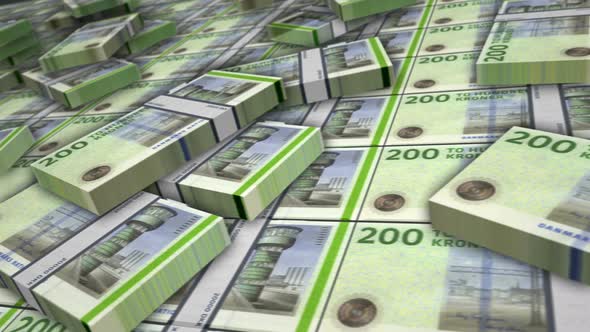 Danish krona money banknote pack loop alt