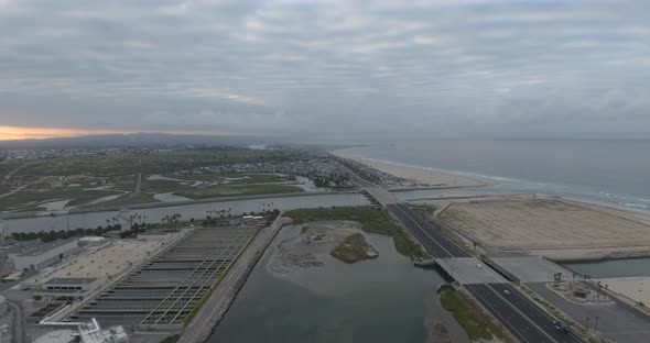 Landing From High Above The Coast