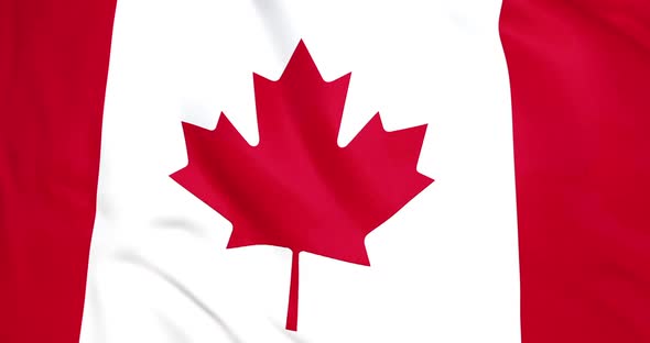 Canada Flag Waving Animation