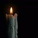 Old Candle Burning In The Dark - VideoHive Item for Sale