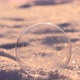 Soap Bubble in the Snow in Winter - VideoHive Item for Sale