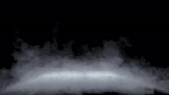 Atmospheric Mystical Floating Fog Realistic Cloud Of Smoke Rising