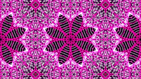 Abstract Motion Background psychedelic kaleidoscope patterns, Pink Color mandala animation pattern, alt