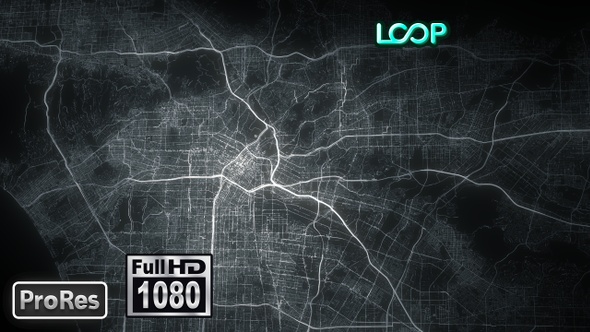 Los Angeles - City Map - FullHD