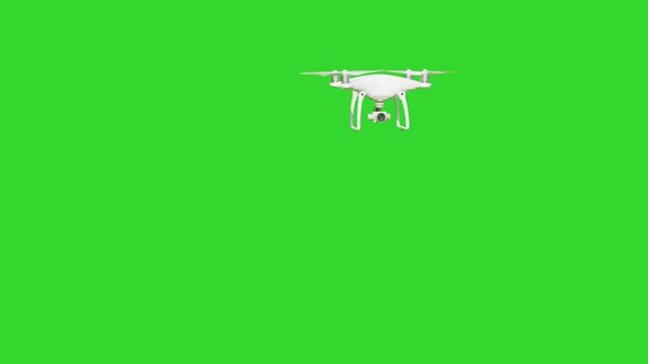 Drones on green screens for computer graphics
