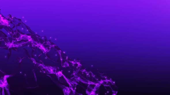 Purple Waves Copy Space