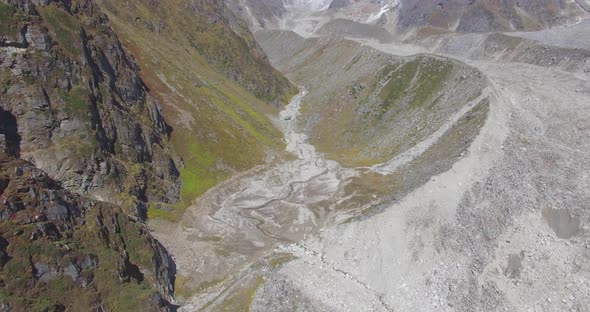 Kedarnath Dham Kedarpuri During Reconstruction Work in Uttarakhand